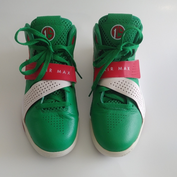 Nike Air Max Sweep Thru PE 2011 Amar'e Stoudemire Men's Size 9 Green/ Red 7日以内返品OK AIR PE THRU SWEEP MAX スニーカー